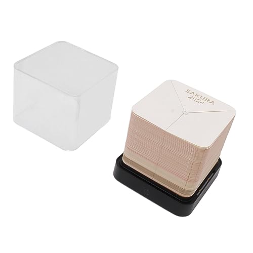 Mumusuki 3D -Papierkunstkalender mit Lichtern, Papierkunst - Baum, 3D Notepad, Kalender, Notizblock, Papierschnitzen, Schreibtischdekoration für den Schreibtisch zu (PINK) von Mumusuki