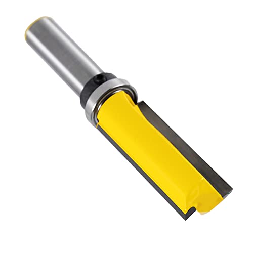 Mumusuki Gerade Flöte Router Bit mit Lagerpackungsrein -Router -Bit Top Lager Trimmbits für Holzfräsen Gravurmaschine mit Vergaserlegierklinge von Mumusuki