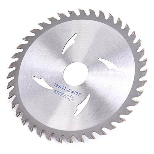 Mumusuki Kreisförmige Sägenklinge 125 Mm 40T Carbid Sägeklinge Zum Holzschneiden mit Harten Legierungsmaterial Glatte Flache Inzision Schnellere Geschwindigkeit Breites Anwendungen Zahndesign von Mumusuki