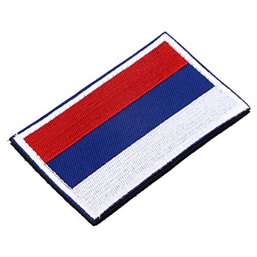 Mumusuki Russland Flagge Patch Ukraine Flagge Patch, Exquisite Stickflaggen Nationalflaggen, die Weit Verbreitet für Hutwesten -Taschenjacke Verwendet Werden (Russland) von Mumusuki