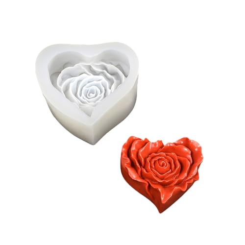 Flexible Silikonformen für Herz-Rosen-Designs, Desserts und Leckereien für Backliebhaber und kreative Projekte zu Hause von Mumuve