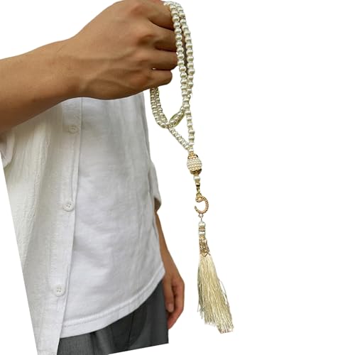Misbaha Künstliche Gebetsperlen, handgefertigt, 99 Perlen, für spirituelle Reflexion und kulturelle Veranstaltungen Misbaha Künstliche Gebetsperlen, handgefertigt, 99 Perlen, für spirituelle Reflexion und kulturelle Veranstaltungen von Mumuve