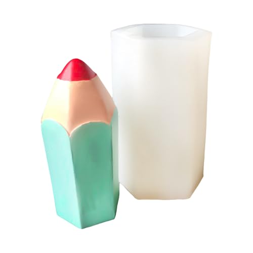 Silikonformen in Bleistiftform für Epoxidharz, Säulen, Seife, Schokolade, Kuchen, Fondant, Silikon-Seifenformen von Mumuve