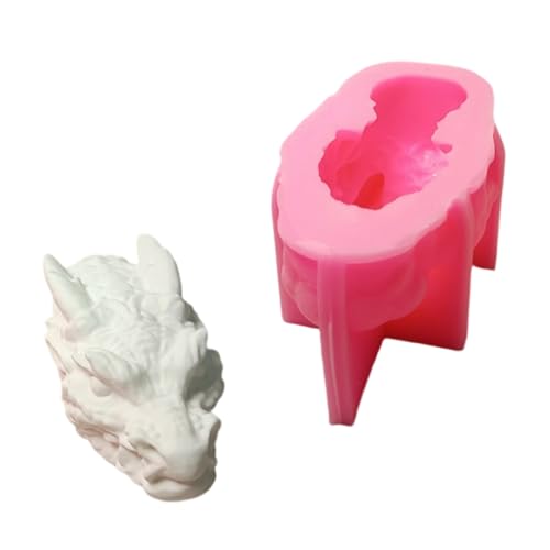 Silikonformen mit 3D-Drachenkopf-Skulptur für Seife, Schokolade, Süßigkeiten, Zement, Gips, leicht zu entformen Silikonformen mit 3D-Drachenkopf-Skulptur für Seife, Schokolade, Süßigkeiten, Zement, Gips, leicht zu entformen von Mumuve