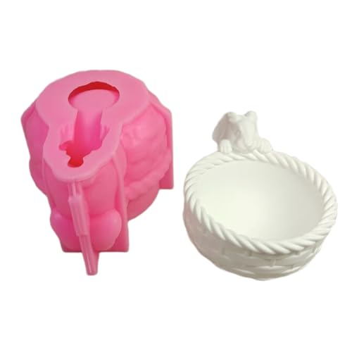 Silikonformen mit Hasenkorb, für Seife, Süßigkeiten, Schokolade, Fondant, Pflanzgefäß, Zement, Ton, Formen Silikonformen mit Hasenkorb, für Seife, Süßigkeiten, Schokolade, Fondant, Pflanzgefäß, Zement, Ton, Formen von Mumuve