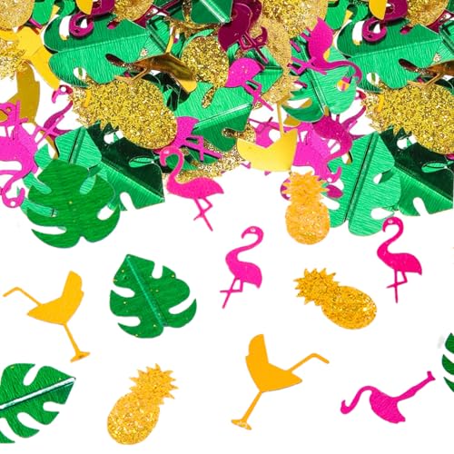Muorruo 30g Konfetti Hawaii Deko, Tischdeko, Hawaii Party Deko, Konfetti Strandparty Deko Zubehör, Monstera Blätter, Ananas, Rotweinglas, Flamingo Deko, Sommer Strandparty Deko Tisch Muorruo 30g Konfetti Hawaii Deko, Tischdeko, Hawaii Party Deko, Konfetti Strandparty Deko Zubehör, Monstera Blätter, Ananas, Rotweinglas, Flamingo Deko, Sommer Strandparty Deko Tisch von Muorruo