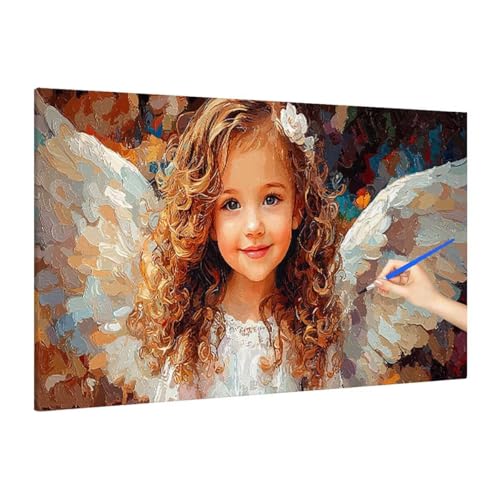 Malen Nach Zahlen Anime, Malen Nach Zahlen XXL 180x80cm, Engel Paint by Numbers DIY Set Erwachsene, Paint by Numbers Bastelset Erwachsene Frauen für Herbstdeko Wohnzimmer, Geschenke für Frauen R-67 von Muqouuoi