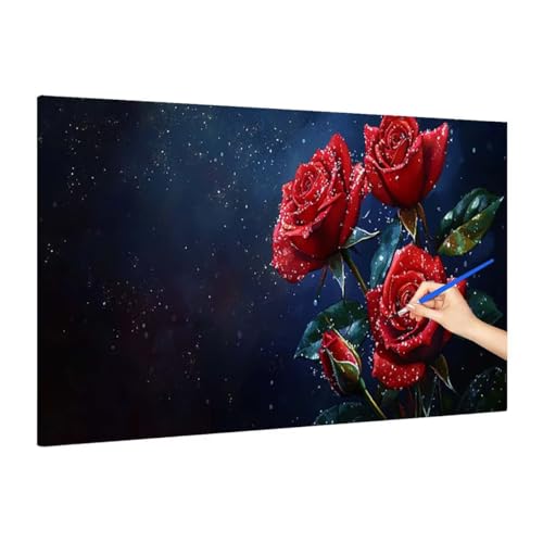 Malen Nach Zahlen Blumen, Malen Nach Zahlen XXL 180x80cm, Modern Paint by Numbers DIY Set Erwachsene, Paint by Numbers Bastelset Erwachsene Frauen für Herbstdeko Wohnzimmer, Geschenke für Frauen S-24 von Muqouuoi