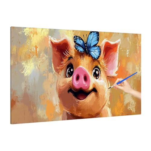 Malen Nach Zahlen Erwachsene Tiere Malen Nach Zahlen Groß, Kinder Paint by Numbers Bastelset Erwachsene, DIY Paint by Numbers Set für Herbst Dekoration, Zimmer Deko Wohnzimmer, Geschenke 90x40cm S-25 von Muqouuoi
