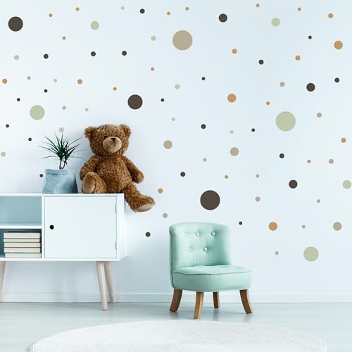 Muralo - Wandtattoo Kinderzimmer Mädchen, Klebe-Punkte Bunt 150 Stück - Wandsticker Wanddeko Babyzimmer, Wandaufkleber Deko Kreise Set, Dots- Br. 60cm x Hö. 30cm Muralo - Wandtattoo Kinderzimmer Mädchen, Klebe-Punkte Bunt 150 Stück - Wandsticker Wanddeko Babyzimmer, Wandaufkleber Deko Kreise Set, Dots- Br. 60cm x Hö. 30cm von Muralo