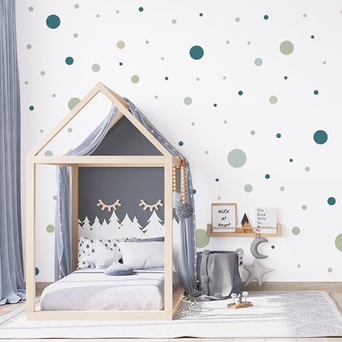 Muralo - Wandtattoo Kinderzimmer Mädchen, Klebe-Punkte Bunt 150 Stück - Wandsticker Wanddeko Babyzimmer, Wandaufkleber Deko Kreise Set, Dots- Br. 60cm x Hö. 30cm Muralo - Wandtattoo Kinderzimmer Mädchen, Klebe-Punkte Bunt 150 Stück - Wandsticker Wanddeko Babyzimmer, Wandaufkleber Deko Kreise Set, Dots- Br. 60cm x Hö. 30cm von Muralo