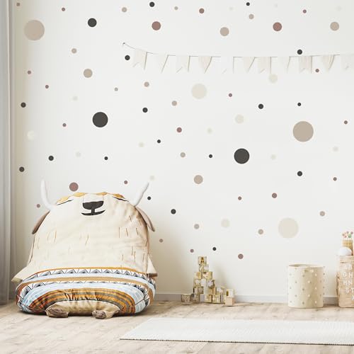 Muralo - Wandtattoo Kinderzimmer Mädchen, Klebe-Punkte Bunt 150 Stück - Wandsticker Wanddeko Babyzimmer, Wandaufkleber Deko Kreise Set, Dots- Br. 60cm x Hö. 30cm Muralo - Wandtattoo Kinderzimmer Mädchen, Klebe-Punkte Bunt 150 Stück - Wandsticker Wanddeko Babyzimmer, Wandaufkleber Deko Kreise Set, Dots- Br. 60cm x Hö. 30cm von Muralo