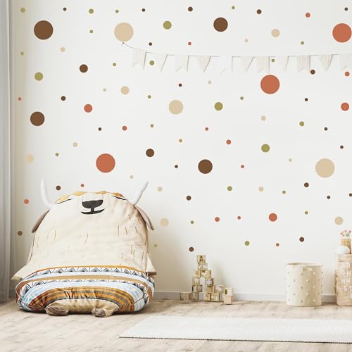 Muralo - Wandtattoo Kinderzimmer Mädchen, Klebe-Punkte Bunt 150 Stück - Wandsticker Wanddeko Babyzimmer, Wandaufkleber Deko Kreise Set, Dots- Br. 60cm x Hö. 30cm Muralo - Wandtattoo Kinderzimmer Mädchen, Klebe-Punkte Bunt 150 Stück - Wandsticker Wanddeko Babyzimmer, Wandaufkleber Deko Kreise Set, Dots- Br. 60cm x Hö. 30cm von Muralo