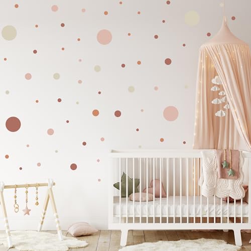 Muralo - Wandtattoo Kinderzimmer Mädchen, Klebe-Punkte Bunt 150 Stück - Wandsticker Wanddeko Babyzimmer, Wandaufkleber Deko Kreise Set, Dots- Br. 60cm x Hö. 30cm Muralo - Wandtattoo Kinderzimmer Mädchen, Klebe-Punkte Bunt 150 Stück - Wandsticker Wanddeko Babyzimmer, Wandaufkleber Deko Kreise Set, Dots- Br. 60cm x Hö. 30cm von Muralo
