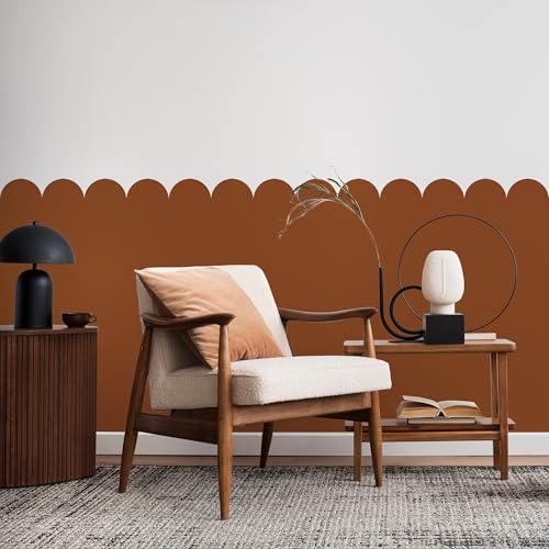 Muralo - Wandtatto für Kinderzimmer für Mädchen und Jugend - Wandsticker, Wandaufkleber Bögen Tapete für Kindergärten, Schulaula, Schule, Boho Stil - Br. 120cm x Hö. 120cm - Rotbraun Muralo - Wandtatto für Kinderzimmer für Mädchen und Jugend - Wandsticker, Wandaufkleber Bögen Tapete für Kindergärten, Schulaula, Schule, Boho Stil - Br. 120cm x Hö. 120cm - Rotbraun von Muralo