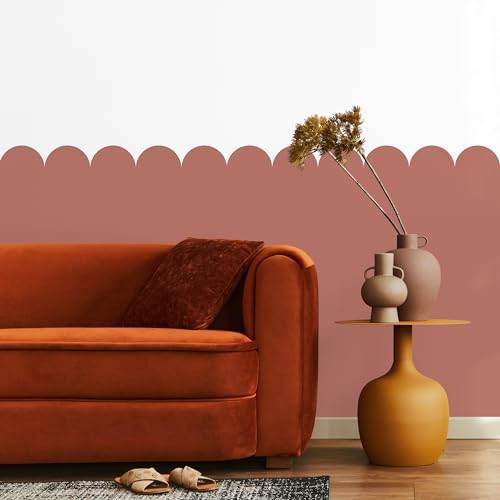 Muralo - Wandtatto für Kinderzimmer für Mädchen und Jugend - Wandsticker, Wandaufkleber Bögen Tapete für Kindergärten, Schulaula, Schule, Boho Stil - Br. 120cm x Hö. 120cm - Ziegelrot Muralo - Wandtatto für Kinderzimmer für Mädchen und Jugend - Wandsticker, Wandaufkleber Bögen Tapete für Kindergärten, Schulaula, Schule, Boho Stil - Br. 120cm x Hö. 120cm - Ziegelrot von Muralo