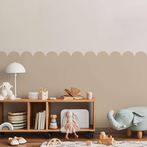 Muralo - Wandtatto für Kinderzimmer für Mädchen und Jugend - Wandsticker, Wandaufkleber Bögen Tapete für Kindergärten, Schulaula, Schule, Boho Stil - Br.120cm x Hö.120cm - Beige Muralo - Wandtatto für Kinderzimmer für Mädchen und Jugend - Wandsticker, Wandaufkleber Bögen Tapete für Kindergärten, Schulaula, Schule, Boho Stil - Br.120cm x Hö.120cm - Beige von Muralo