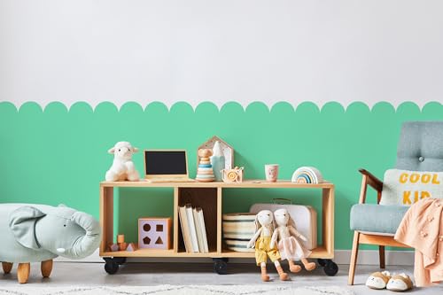Muralo - Wandtatto für Kinderzimmer für Mädchen und Jugend - Wandsticker, Wandaufkleber Bögen Tapete für Kindergärten, Schulaula, Schule, Boho Stil - Br.120cm x Hö.120cm - Mintgrün Muralo - Wandtatto für Kinderzimmer für Mädchen und Jugend - Wandsticker, Wandaufkleber Bögen Tapete für Kindergärten, Schulaula, Schule, Boho Stil - Br.120cm x Hö.120cm - Mintgrün von Muralo