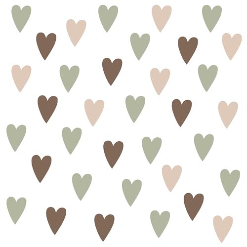 Muralo - Wandtattoo Kinderzimmer Mädchen und Junge,Pastellfarbene Herzen - Wandsticker Wanddeko Babyzimmer, Wandaufkleber Deko Herzen Set- Br.60cm x Hö.30cm Muralo - Wandtattoo Kinderzimmer Mädchen und Junge,Pastellfarbene Herzen - Wandsticker Wanddeko Babyzimmer, Wandaufkleber Deko Herzen Set- Br.60cm x Hö.30cm von Muralo