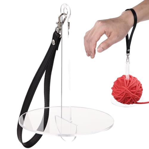 Murman Garnhalter Handgelenk, Wollabwickler Aus Acryl, Tragbarer Garnknäuelhalter Handgelenk Wollknäuelhalter, Garnhalter Mit Handgelenk Schlaufe - Verhindert Garnverheddern Und Fehlausrichtung Murman Garnhalter Handgelenk, Wollabwickler Aus Acryl, Tragbarer Garnknäuelhalter Handgelenk Wollknäuelhalter, Garnhalter Mit Handgelenk Schlaufe - Verhindert Garnverheddern Und Fehlausrichtung von Murman