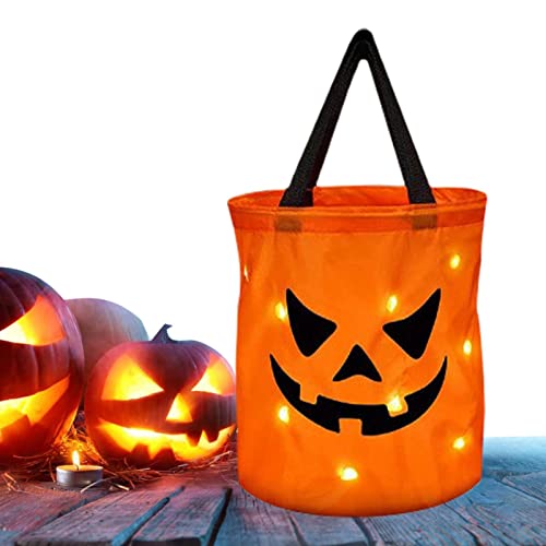Murman Halloween Süßigkeiten Tasche Led Leuchtend Kinder Süßigkeiten Eimer, Halloween Kürbisse Candy Bag, Trick Or Treat Tasche, Halloween Korb Für Süßigkeiten Zum Kinder Halloween Zubehör Deko Murman Halloween Süßigkeiten Tasche Led Leuchtend Kinder Süßigkeiten Eimer, Halloween Kürbisse Candy Bag, Trick Or Treat Tasche, Halloween Korb Für Süßigkeiten Zum Kinder Halloween Zubehör Deko von Murman