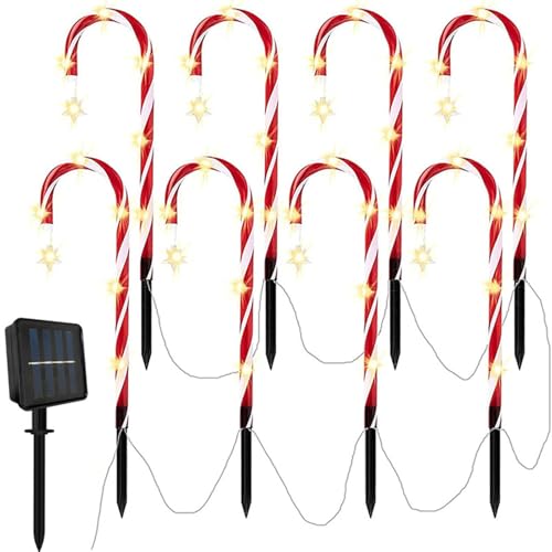 Murman Zuckerstangen Lichterkette Outdoor Solar LED Zuckerstangen Beleuchtet Außen Weihnachten Deko Beleuchtung,Zuckerstangen Weihnachtsbeleuchtung Mit Funkelnde Sterne,Weihnachten Deko Für Rasen,Hof Murman Zuckerstangen Lichterkette Outdoor Solar LED Zuckerstangen Beleuchtet Außen Weihnachten Deko Beleuchtung,Zuckerstangen Weihnachtsbeleuchtung Mit Funkelnde Sterne,Weihnachten Deko Für Rasen,Hof von Murman