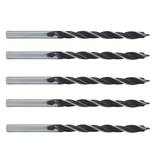 Murtenze Brad Point Bohrer 4 mm, Hartstahl, Holzbearbeitungsbohrer, metrisches Spiralbohrwerkzeug für Möbel, Hartholz, Weichholz, 5 Stück Murtenze Brad Point Bohrer 4 mm, Hartstahl, Holzbearbeitungsbohrer, metrisches Spiralbohrwerkzeug für Möbel, Hartholz, Weichholz, 5 Stück von Murtenze