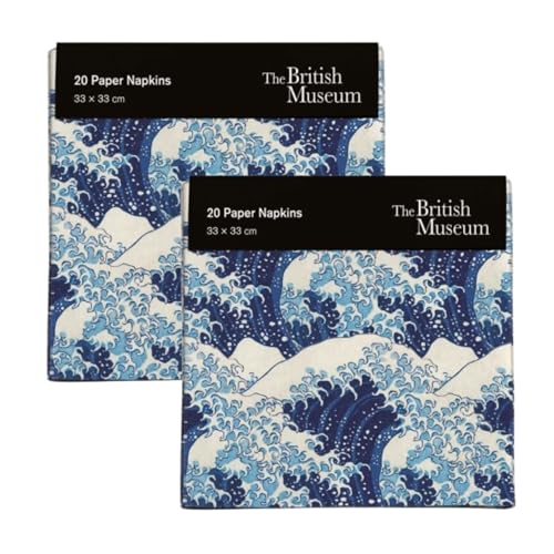 2 x 20 Papierservietten - Die große Welle von Hokusai - 40 Einwegservietten - Museums & Galleries Tableware 2 x 20 Papierservietten - Die große Welle von Hokusai - 40 Einwegservietten - Museums & Galleries Tableware von Museums & Galleries