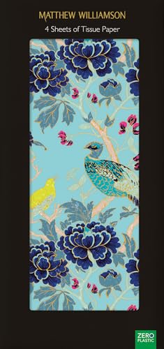 Matthew Williamson Magnolia Peacock Seidenpapier, 4 Bögen Matthew Williamson Magnolia Peacock Seidenpapier, 4 Bögen von Museums & Galleries