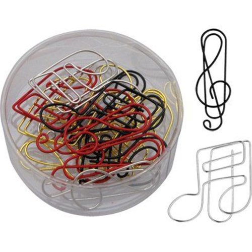 Büroklammern, Notenschlüssel/Notenformen, verschiedene Farben Büroklammern, Notenschlüssel/Notenformen, verschiedene Farben von Music Sales