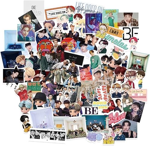 76 Stück Bangtan Boys Aufkleber BE Bangtan Boys Sticker Bangtan Boys BE Album selbstklebend Kpop Sticker Set Bangtan Boys Geschenk BTS für Army Fans (BE 76 Stück) von Musolaree