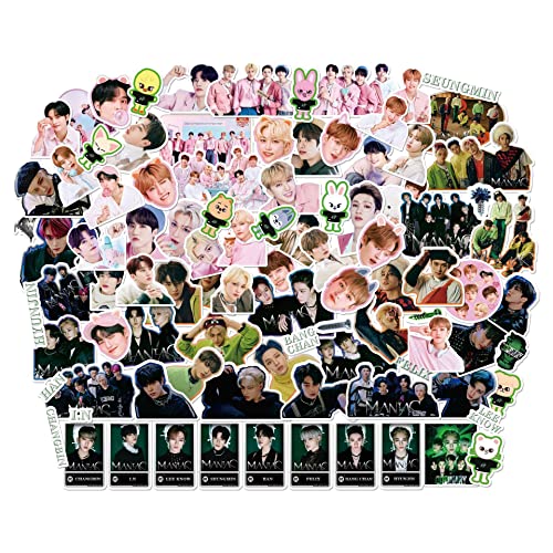 95 Stück Stray Kids Maniac Aufkleber Stray Kids Sticker Stray Kids Neues Album Sticker Set Mini Photo Sticker Lomo Set Geschenk für Fans Laptop Weihnachten (Maniac) von Musolaree