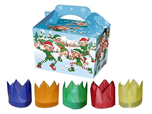 MustBeBonkers Essensboxen mit Knallbonbon-Hüten für Kinder, Motiv: freche Elfe, 100 Stück MustBeBonkers Essensboxen mit Knallbonbon-Hüten für Kinder, Motiv: freche Elfe, 100 Stück von MustBeBonkers