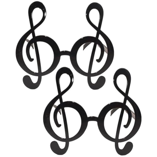 2 Stück Musiknoten-Sonnenbrillen, Lustige Party-Sonnenbrillen, Geburtstagsparty-Dekoration, Kostüm-Requisiten, Brillen Für Kinder Und Erwachsene 2 Stück Musiknoten-Sonnenbrillen, Lustige Party-Sonnenbrillen, Geburtstagsparty-Dekoration, Kostüm-Requisiten, Brillen Für Kinder Und Erwachsene von Muteitt