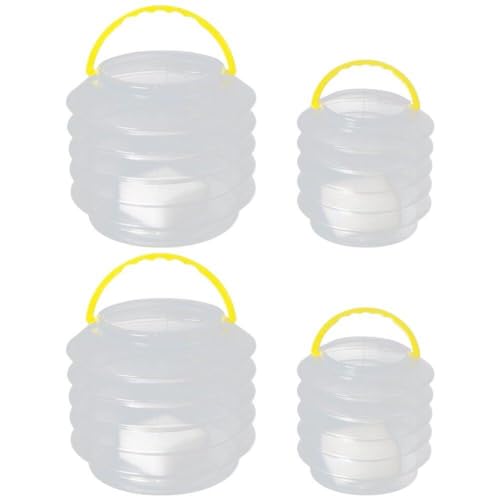 Muteitt 4 Stück Faltbare Pinselwascher, Zusammenklappbarer Eimer, Wasserbecher, Künstlerpinsel, Becken, Behälter, Fass Für Kunst, Pinsel, Waschen, Malwerkzeuge Muteitt 4 Stück Faltbare Pinselwascher, Zusammenklappbarer Eimer, Wasserbecher, Künstlerpinsel, Becken, Behälter, Fass Für Kunst, Pinsel, Waschen, Malwerkzeuge von Muteitt