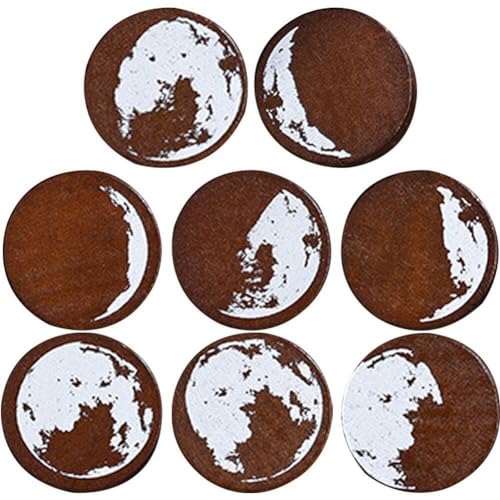 Muteitt 8 Stück Gummistempel, Dekorativer Runder Mondphasen-Stempel, Gummistempel Für DIY-Druck, Karten, Sammelalbum, Tagebuch, Dekoration Muteitt 8 Stück Gummistempel, Dekorativer Runder Mondphasen-Stempel, Gummistempel Für DIY-Druck, Karten, Sammelalbum, Tagebuch, Dekoration von Muteitt