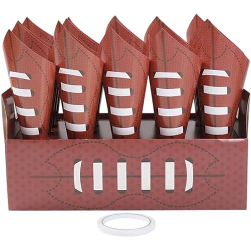 Muteitt Konfetti-tütenhalter-Box-Set Aus Papier Sportmotiven, Fußball-Popcorn-Halter, Süßigkeiten-konfetti-tütenständer-Box Für Geburtstage, Filmabende, Party-Events Muteitt Konfetti-tütenhalter-Box-Set Aus Papier Sportmotiven, Fußball-Popcorn-Halter, Süßigkeiten-konfetti-tütenständer-Box Für Geburtstage, Filmabende, Party-Events von Muteitt