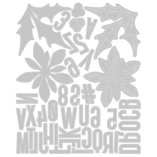 Muteitt Weihnachtsstanzformen, Metall-stanzformen, Weihnachts-stanzschablonen Für Weihnachten, Scrapbooking, Album, Karte, DIY, Bastelbedarf von Muteitt