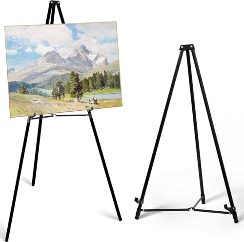 Aluminium-Staffelei für Schilder, große, zusammenklappbare Staffeleien für Poster, Whiteboard, verstellbare Höhe, Künstler-Staffelei zum Malen, Boden/Tischplatte, 1 Stück von Mutualsign