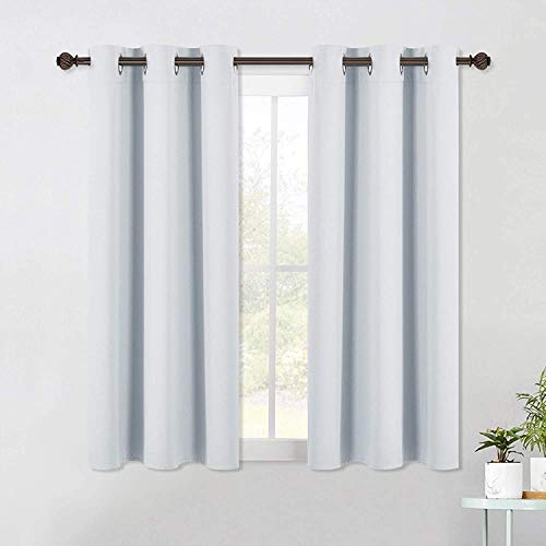 Muutos Blickdichte Vorhänge, übergardine, Blickdicht Geräuschreduzierung Einfach Anzubringen, für Wohnzimmer Schlafzimmer Tür, H 170 x B 120cm, Weiß von Muutos