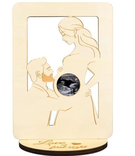 Baby Ultrasonic Picture Frame,Wooden Photo Frame Pregnant Woman,Souvenirdekorationen für die Baby-party für Werdende Mütter Baby Ultrasonic Picture Frame,Wooden Photo Frame Pregnant Woman,Souvenirdekorationen für die Baby-party für Werdende Mütter von Muzboo