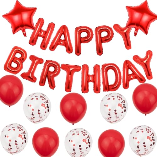 Rot Happy Birthday Dekorationen Happy Birthday Luftballons Banner für Männer und Frauen Folie Selbstaufblasende Alphabet Ballons Wimpelkette für Party Dekoration Rot Happy Birthday Dekorationen Happy Birthday Luftballons Banner für Männer und Frauen Folie Selbstaufblasende Alphabet Ballons Wimpelkette für Party Dekoration von Muzigs