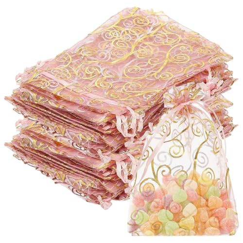 100 Organzabeutel, 10, 2 x 15, 2 cm, Netzbeutel für Süßigkeiten mit Kordelzug, wiederverwendbarer Schmuckbeutel für Weihnachten, Hochzeit, Festival, Party 100 Organzabeutel, 10, 2 x 15, 2 cm, Netzbeutel für Süßigkeiten mit Kordelzug, wiederverwendbarer Schmuckbeutel für Weihnachten, Hochzeit, Festival, Party von Muzrunq