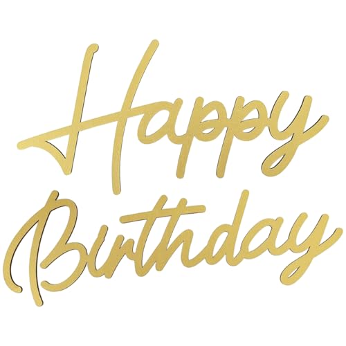 Geburtstagsschild für Geburtstags Hintergrund, goldene Ausschnitt Buchstaben Plaque Holzbuchstaben Zeichen für Ballonbogen Hintergrund Party Babyparty Fotografie Hintergrunddekoration Dekoration von Muzrunq