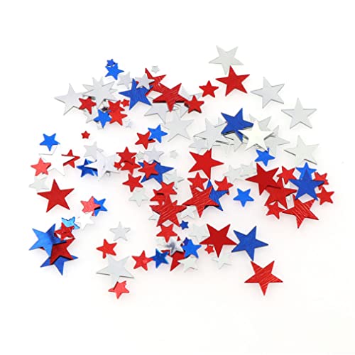 Muzrunq Tisch Konfetti rot blau weiß Twinkle Stars Tisch Konfetti 4. Juli Independence National Day Birthday Party Foil Pailletten Sprinkles Konfetti Dekorationen, 60g Muzrunq Tisch Konfetti rot blau weiß Twinkle Stars Tisch Konfetti 4. Juli Independence National Day Birthday Party Foil Pailletten Sprinkles Konfetti Dekorationen, 60g von Muzrunq