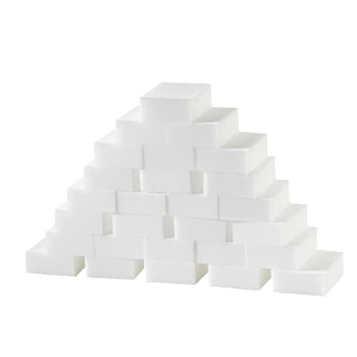 Radierschwamm hohe Dichte Nicht -Scratch -Pads Haushaltsschaumreiniger Weiß 10x6x2cm 50pcs Radierschwamm, Schaumstoffreinigungspad, Non -Scratch -Radiergummi, Sprudel -Radierschwämme von Muzrunq