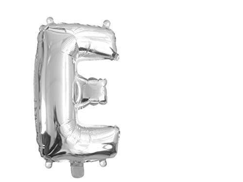 Mv tech Folienballon Helium, 41 cm, Silber, Buchstabe E, wie abgebildet von Mv tech