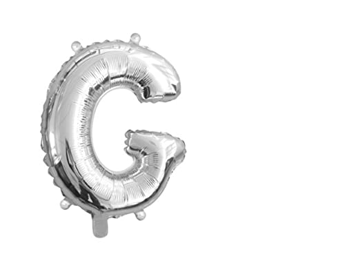 Mv tech Folienballon Helium, 41 cm, Silber, Buchstabe G, wie abgebildet von Mv tech