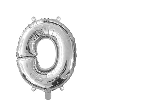 Mv tech Folienballon Helium, 41 cm, Silber, Buchstabe O, wie abgebildet von Mv tech