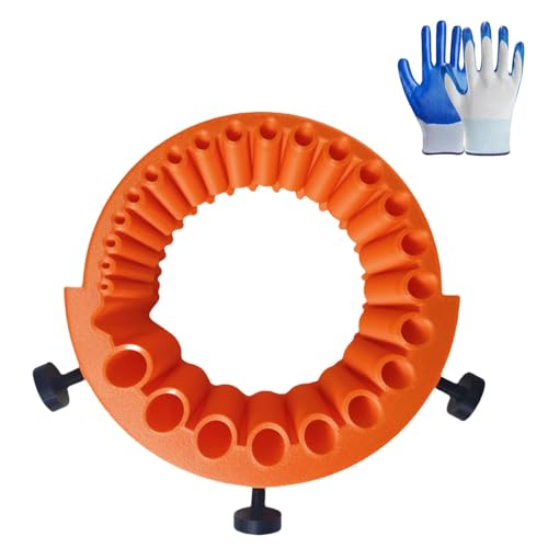 2025 Neues Bohrerschärfer, Kunststoffmaterial, Wiederherstellung Stumpfer Bohrer, mit Einem Paar Handschuhen, für 2 Bis 13 mm Bohrer, zum Schleifen von 125 mm Schleifmaschinen (Orange) von MvysticCharvn